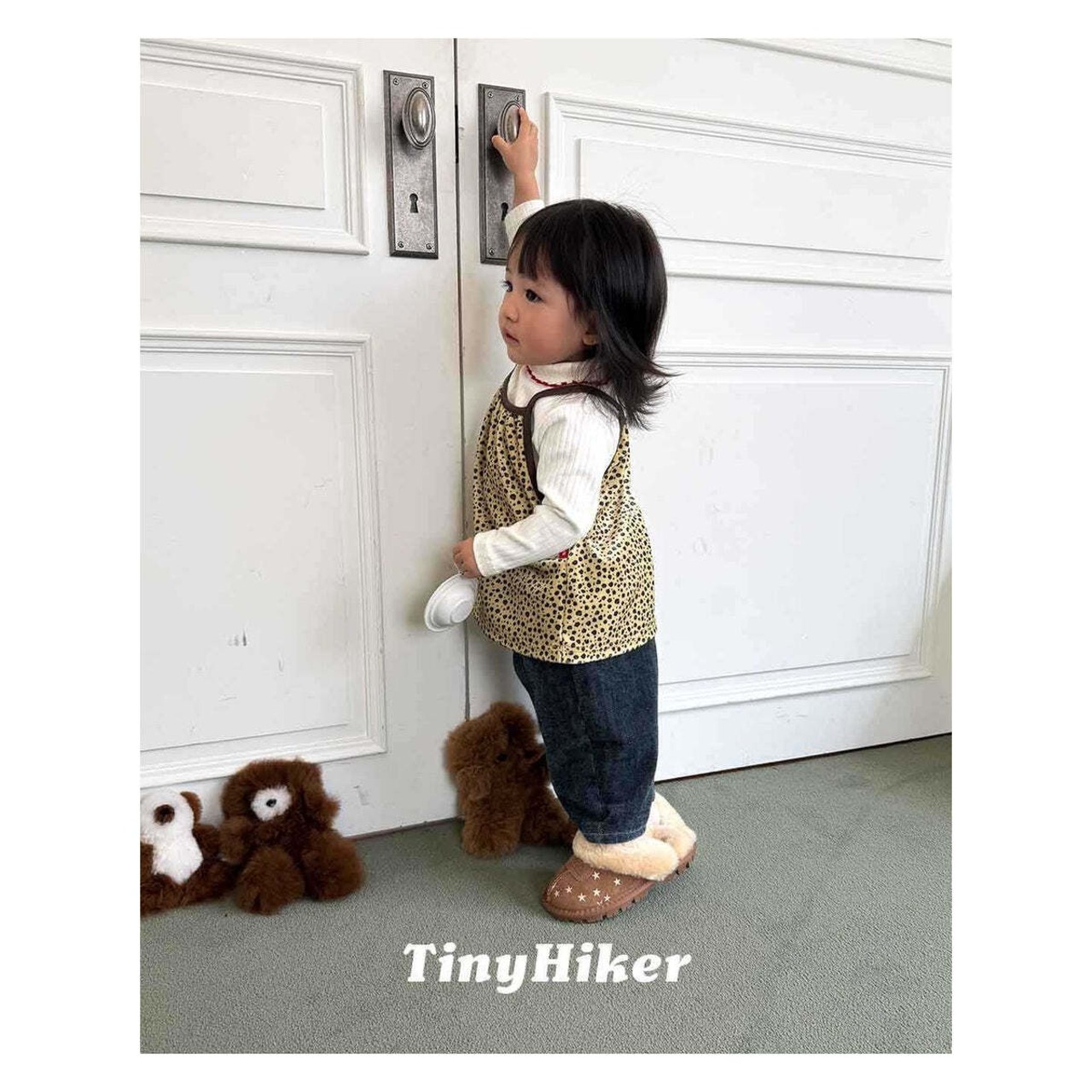 【取寄】Tiny Hiker レオパードワンピース｜冬服｜韓国子供服