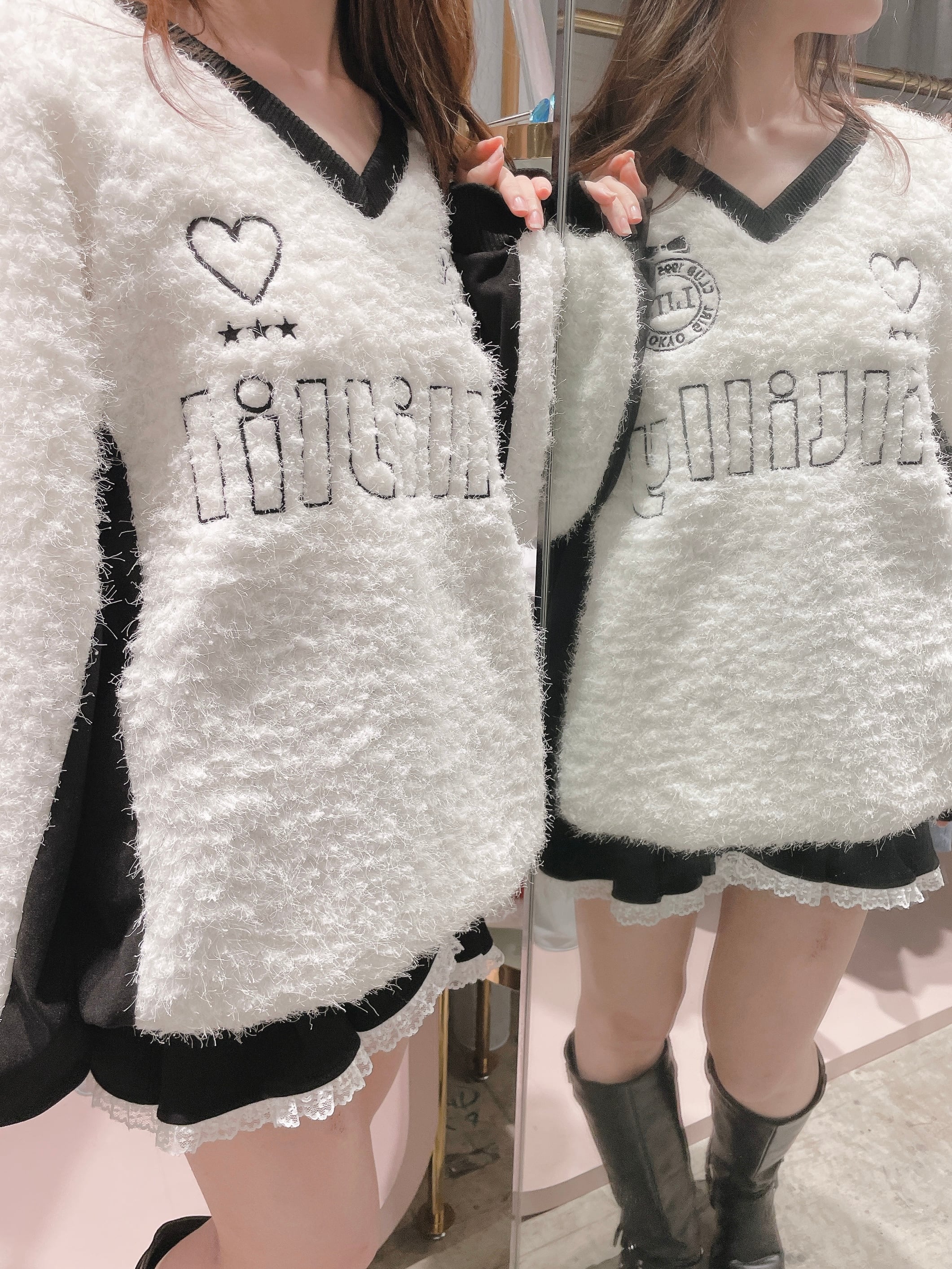 再入荷♡ユニフォームボアワンピ | lilLilly official webstore