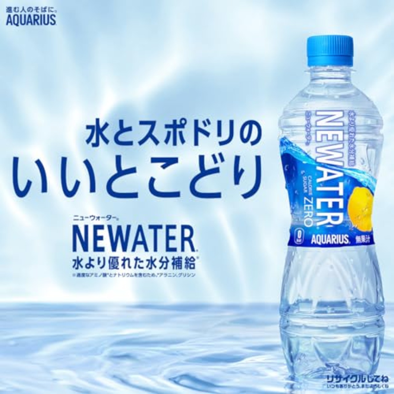 コカ・コーラ アクエリアス NEWATER 500mlPET ×24本