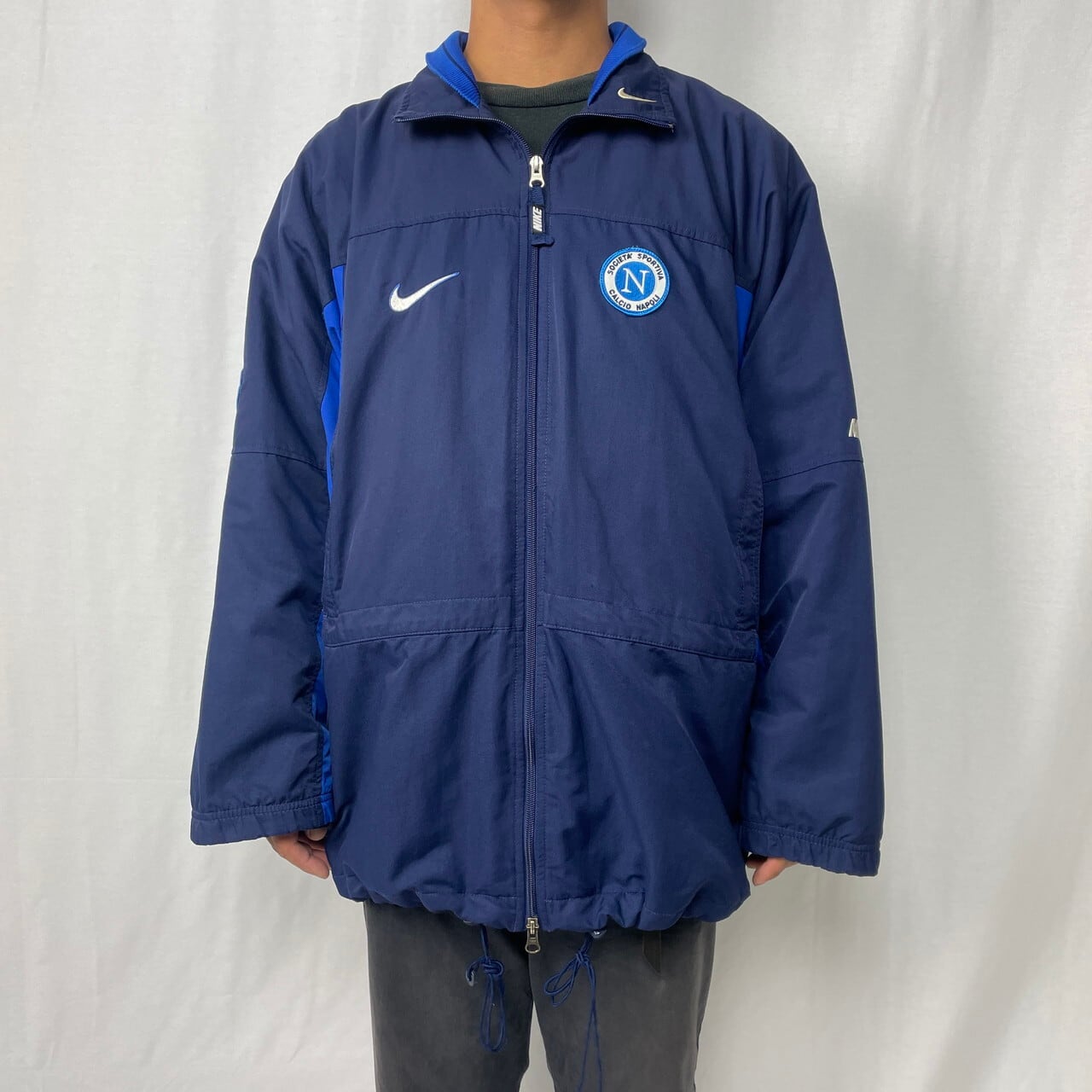 90年代 NIKE ナイキ SSC Napoli サッカー チームロゴ ナイロン