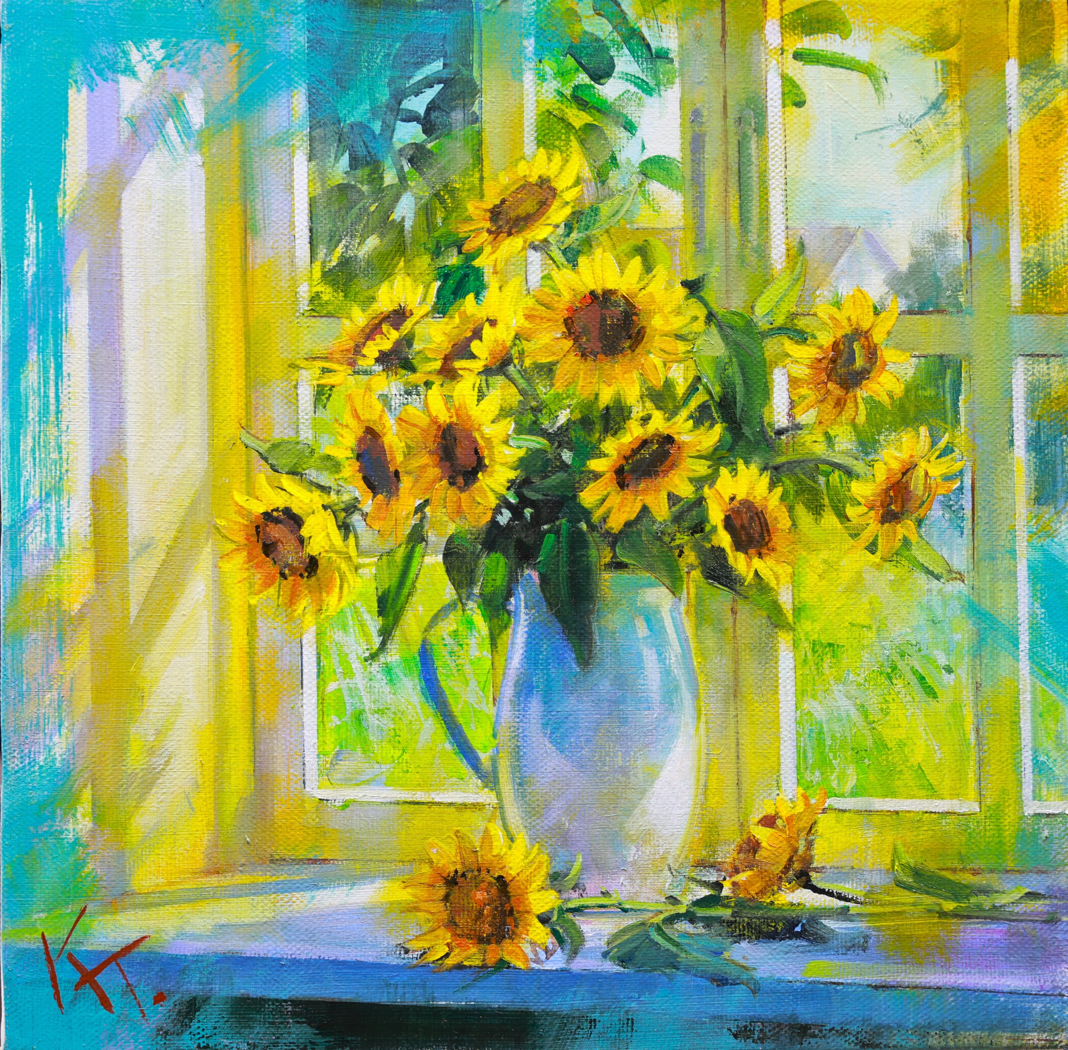 夏の窓辺で -By the summer window- S,SM | 洋画家 田中清 ギャラリー