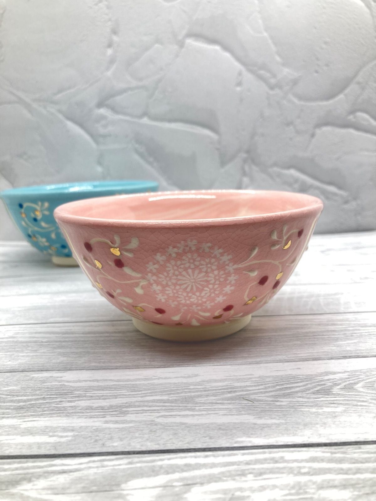 食器】京焼・清水焼 淡彩三島 組飯碗 | 若林陶器