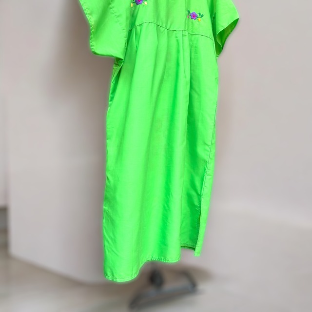 【LADIES】Mexican dress(green) size:M/L