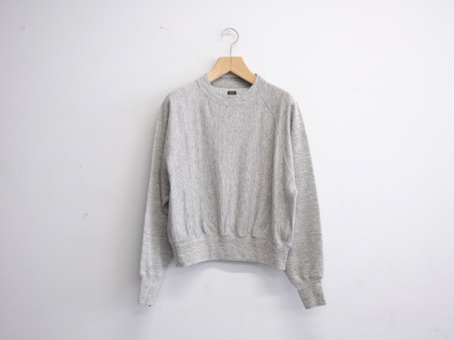 Women’s BATONER” BELGIAN LINEN URAKE LONG SLEEVE LIGHT  GRAY”