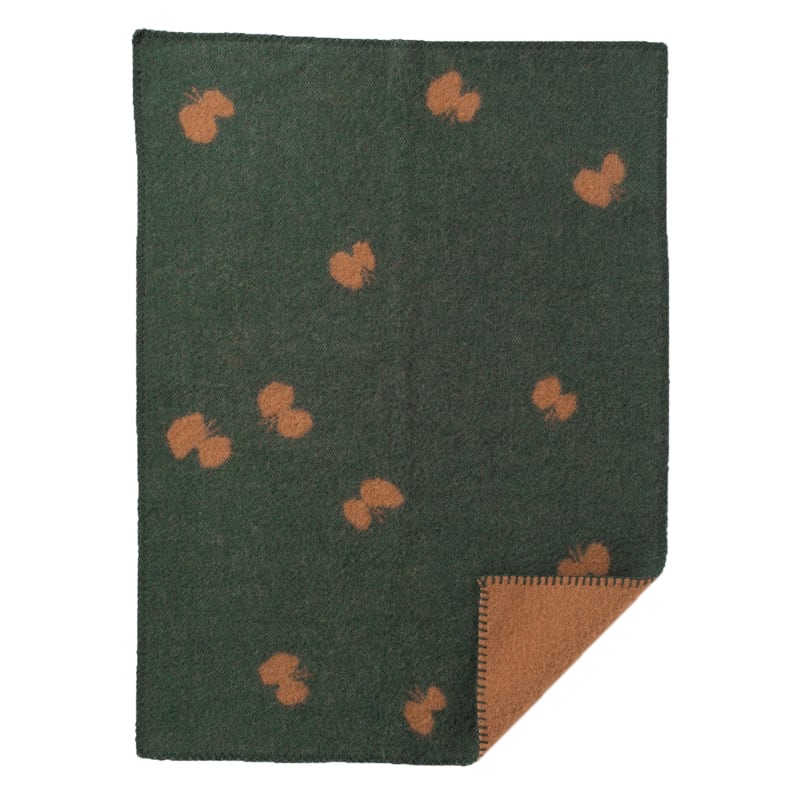 ウール ミニブランケット CHOUCHO by mina perhonen グリーン/ブラウン