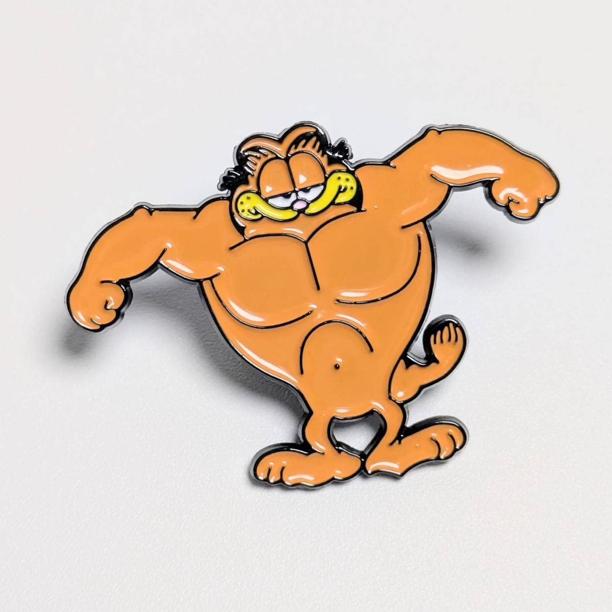 送料無料！ ★ピンズ PINS★ピンバッジ 【 Garfield (ガーフィールド) 】 “ マッチョ ”〚アメリカン雑貨 アメトイ〛