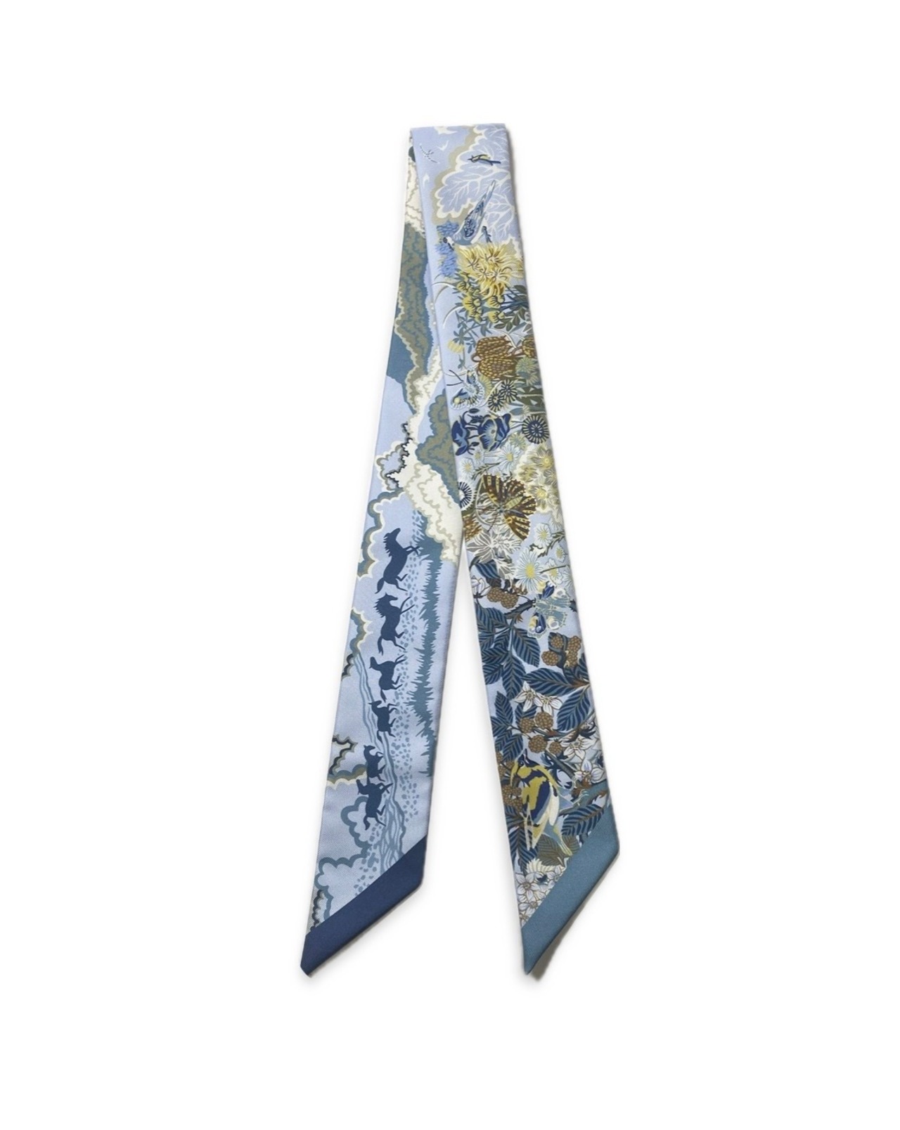 Hermès エルメス ツイリー《リワイルディング・ネイチャー》Bleu Ciel