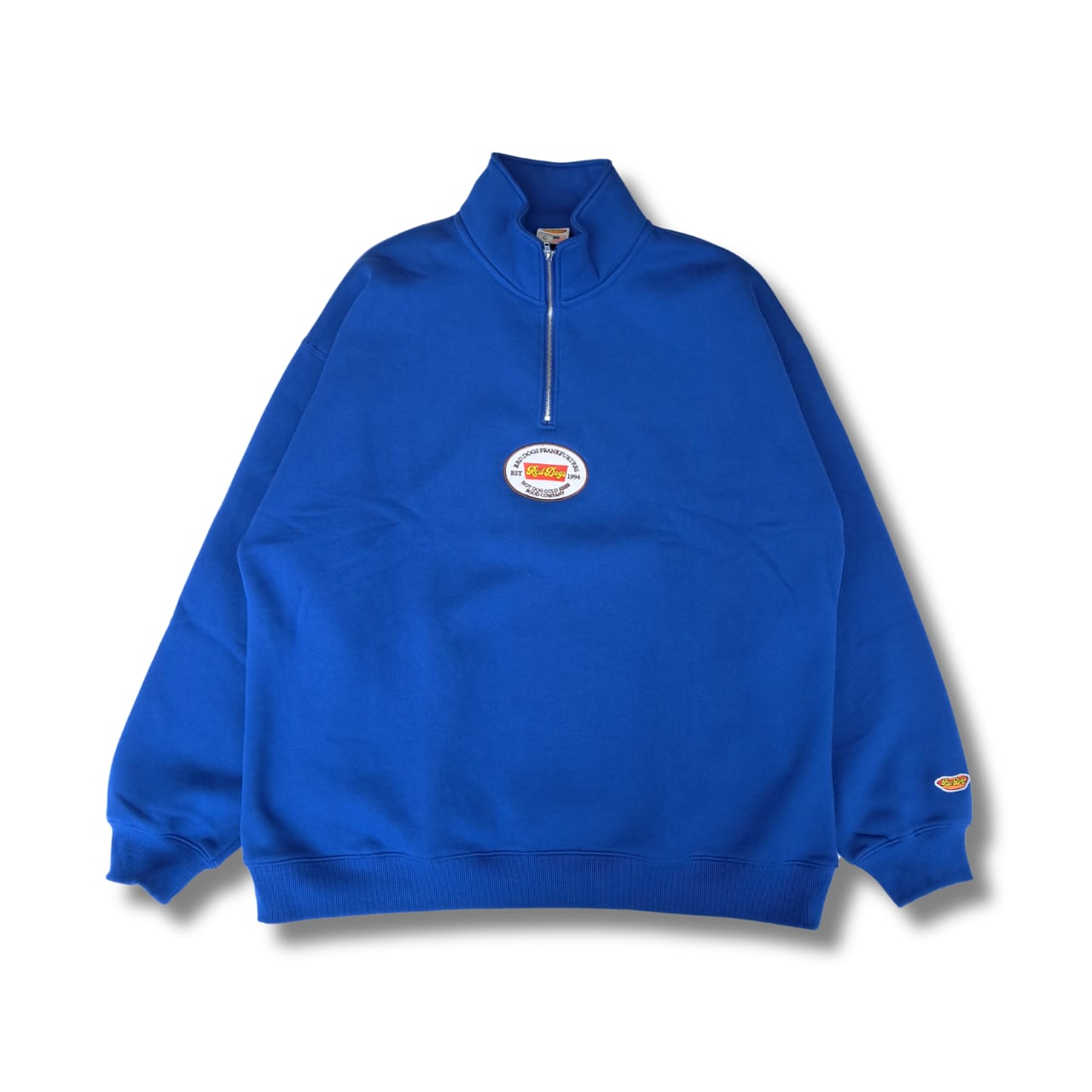 Red Dogs frank furters ハーフZIP スウェット (blue)