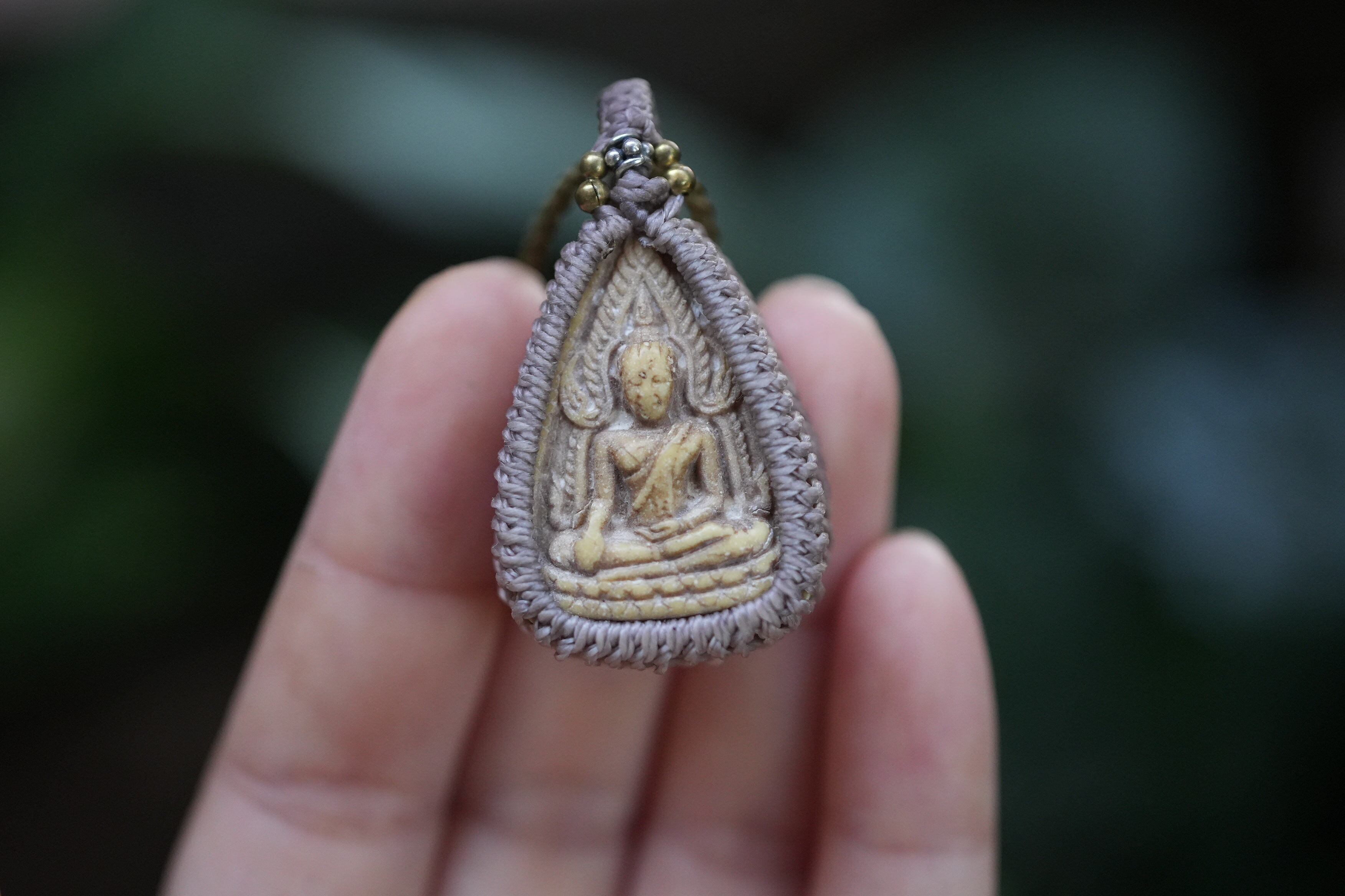 後光★仏陀様 マクラメネックレス 1915