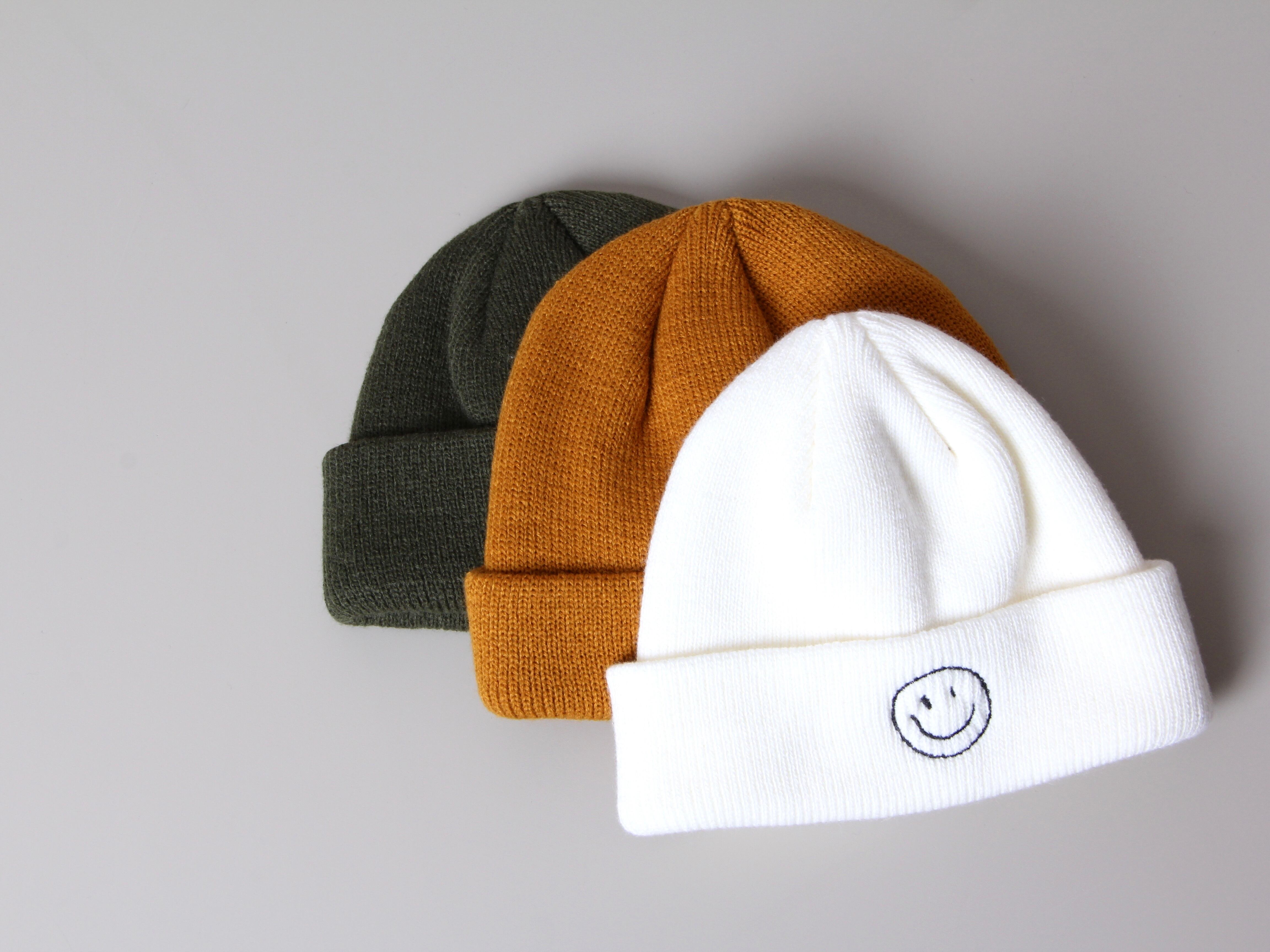[即納] smile knit beanie