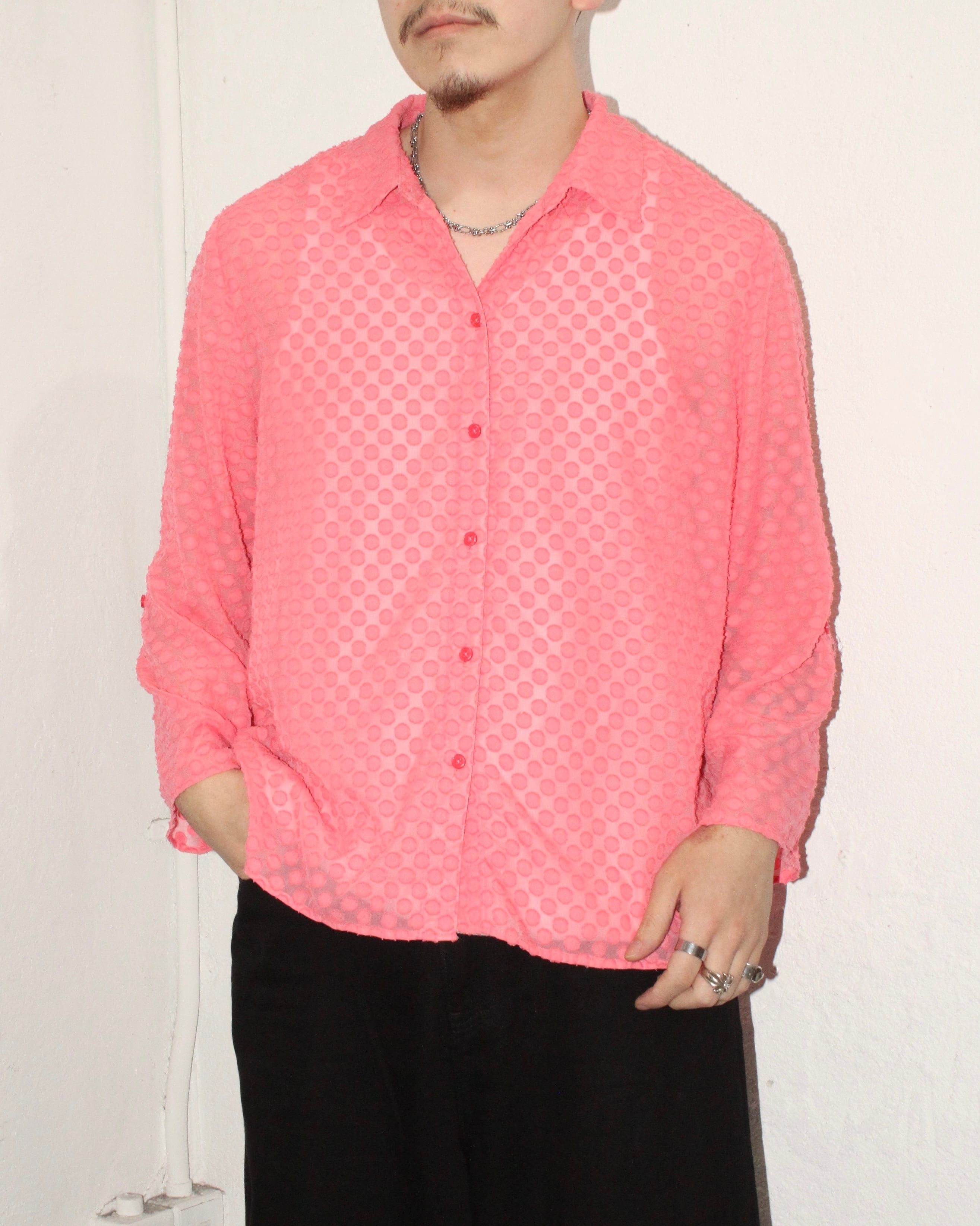 chico's Sheer Dot L/S Shirt