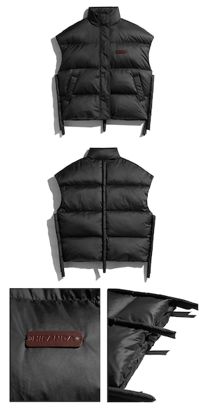 SALE 送料無料 【HIPANDA ハイパンダ】男女兼用 ダウン ベスト UNISEX DOWN VEST / WHITE・BLACK