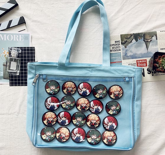 痛バッグ 痛バ レディース トート オタク 推し A4 缶バッチ イベント