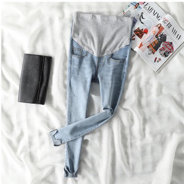 【新作】【送料無料】 2020年足首までの長さの妊婦腹部ジーンズ春夏マタニティウェアデニムパンツ スプリング 春物 サマー 夏物 AL expec396174497058