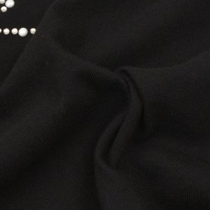 【WE11DONE】BLACK RHINESTONE T-SHIRT