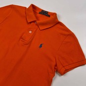 Ralph Lauren ラルフローレン THE SKINNY POLO スキニー 半袖 ポロシャツ サイズ L /オレンジ/インパクト21