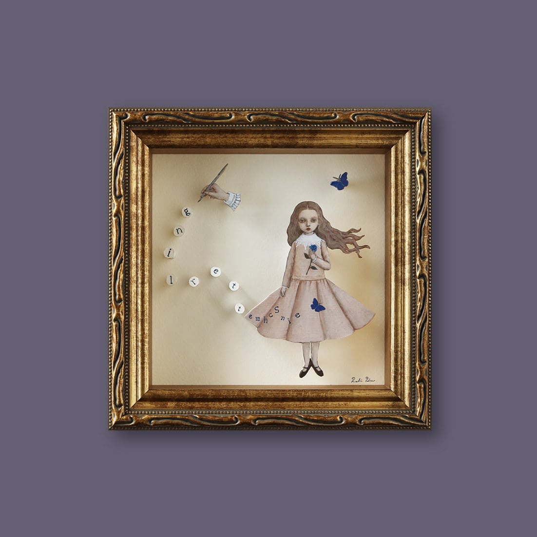 Belle des Poupee｜リボンとすみれのヘッドドレス（菫色） | KIRI to