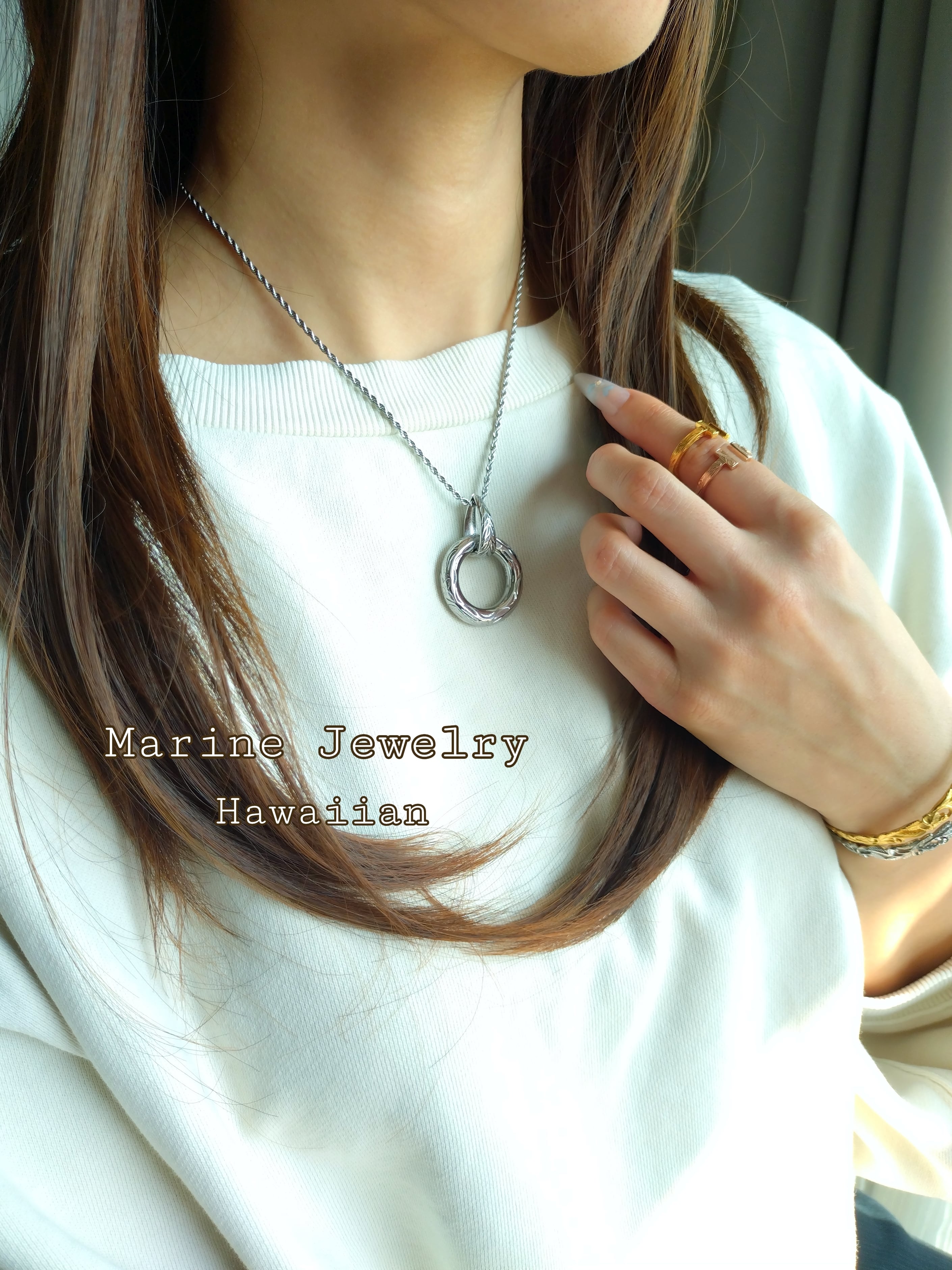 Eternal Lei ハワイアン 【刻印可】 | Marine Jewelry 金属アレルギー