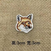 ワッペン アイロン、刺?アップリケ帽子、ジャケット、コート、Tシャツ、ジーンズ、バックパック、漫画のキツネの頭5個