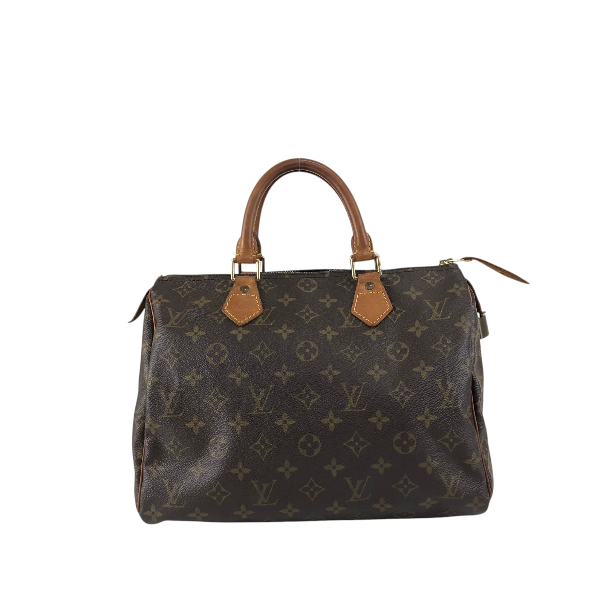 LOUIS VUITTON ルイヴィトン モノグラム ハンドバッグ ブラウン PVC