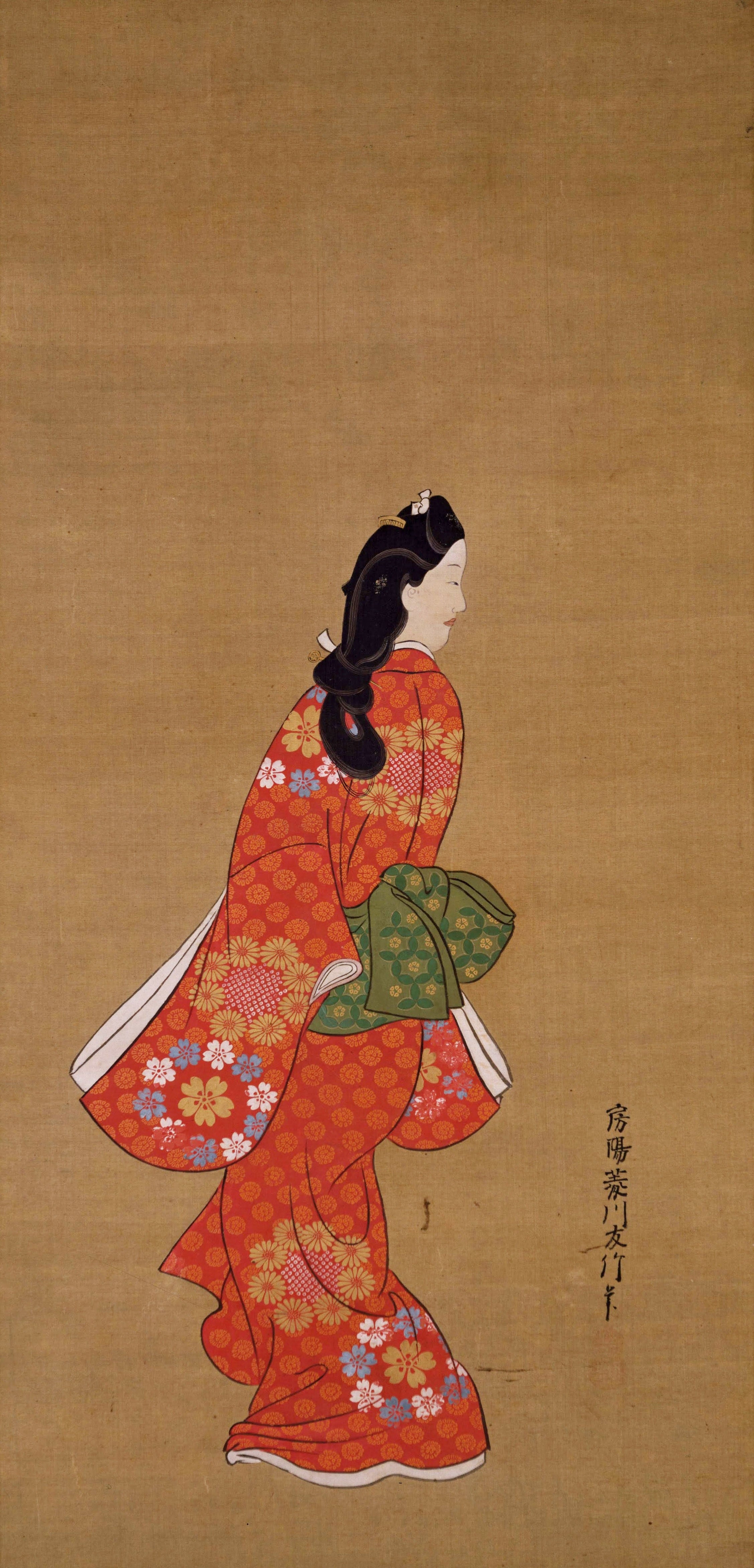 新品 菱川師宣「見返り美人図」 A4サイズ 高級印刷画 額なし | Pay ID