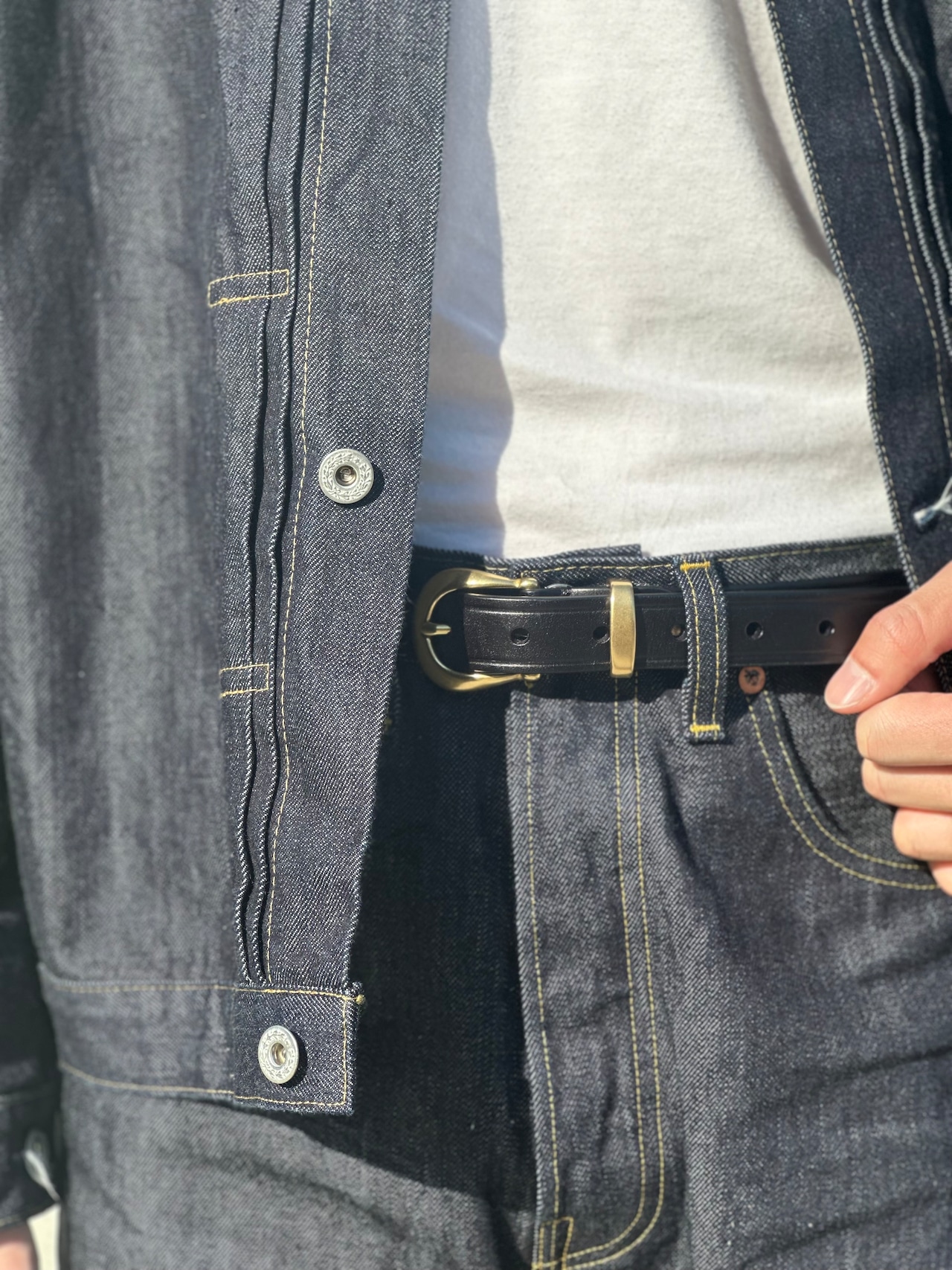 Heritage Buckle Leather Belt