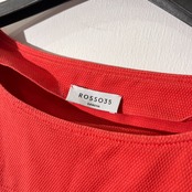 ROSSO35 ロッソ GENOVA フレンチ ワンピース サイズ 44 /ピンクレッド系/レディース/イタリア製