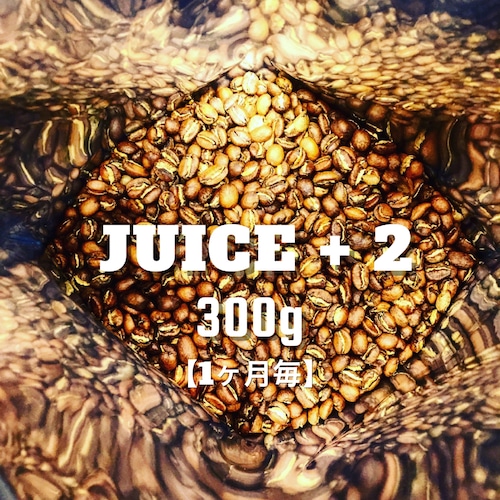 【コーヒー定期便 / 1ヶ月毎全3回】JUICEブレンド300g+オススメのシングルオリジン２種