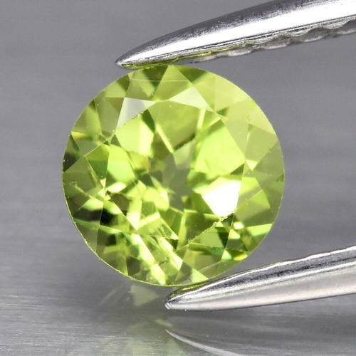 5.0mm ラウンド VS  超運気上昇!?☆彡 明るく爽やか 天然 ペリドット ルース 0.54ct  [鑑別済ロット]