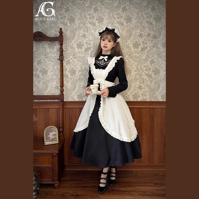【即納】海外ブランド Alice girl JSK エプロン ロリィタ ロリータ