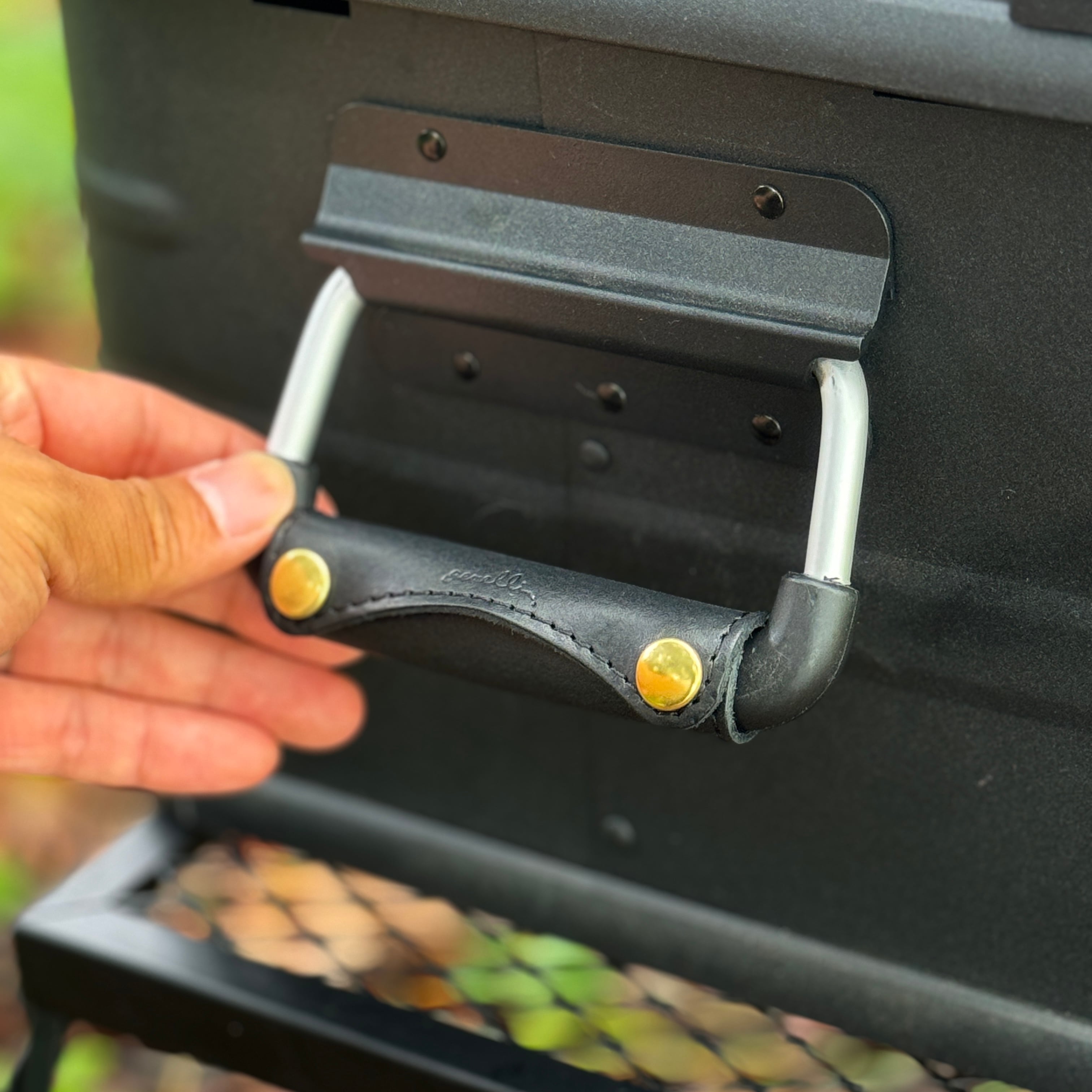 アルミコンテナレザーベルト&ハンドル ブラック | gemelli（ジェメリ）