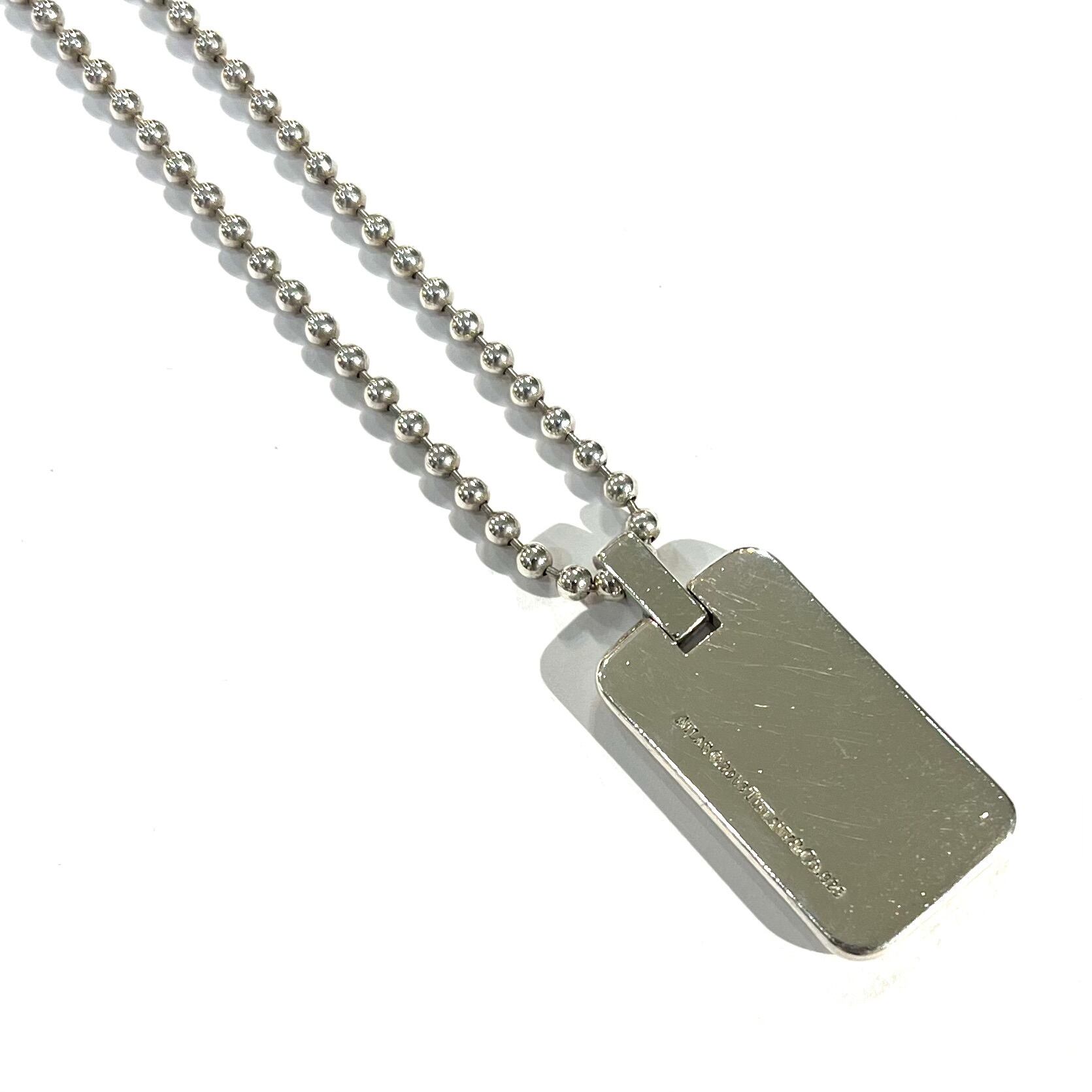 TIFFANY&CO. 】 2977 アトラスタグ ネックレス ボールチェーン