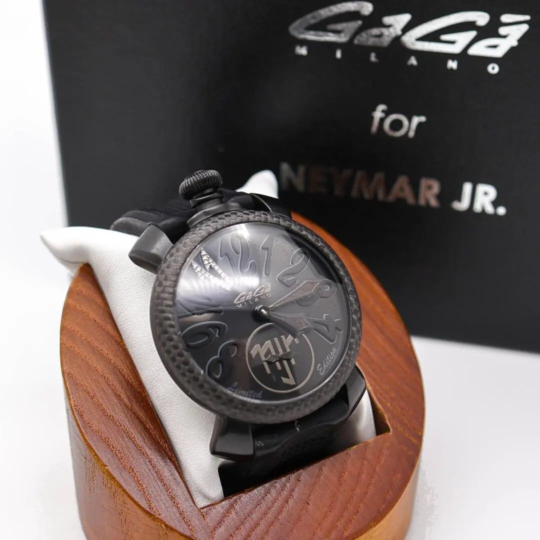 稼働 ガガミラノ ネイマールコラボ 腕時計 マヌアーレ48mm 手巻き 3852 稼働 ガガミラノ ネイマールコラボ 腕時計 マヌアーレ48mm 手巻き 3852