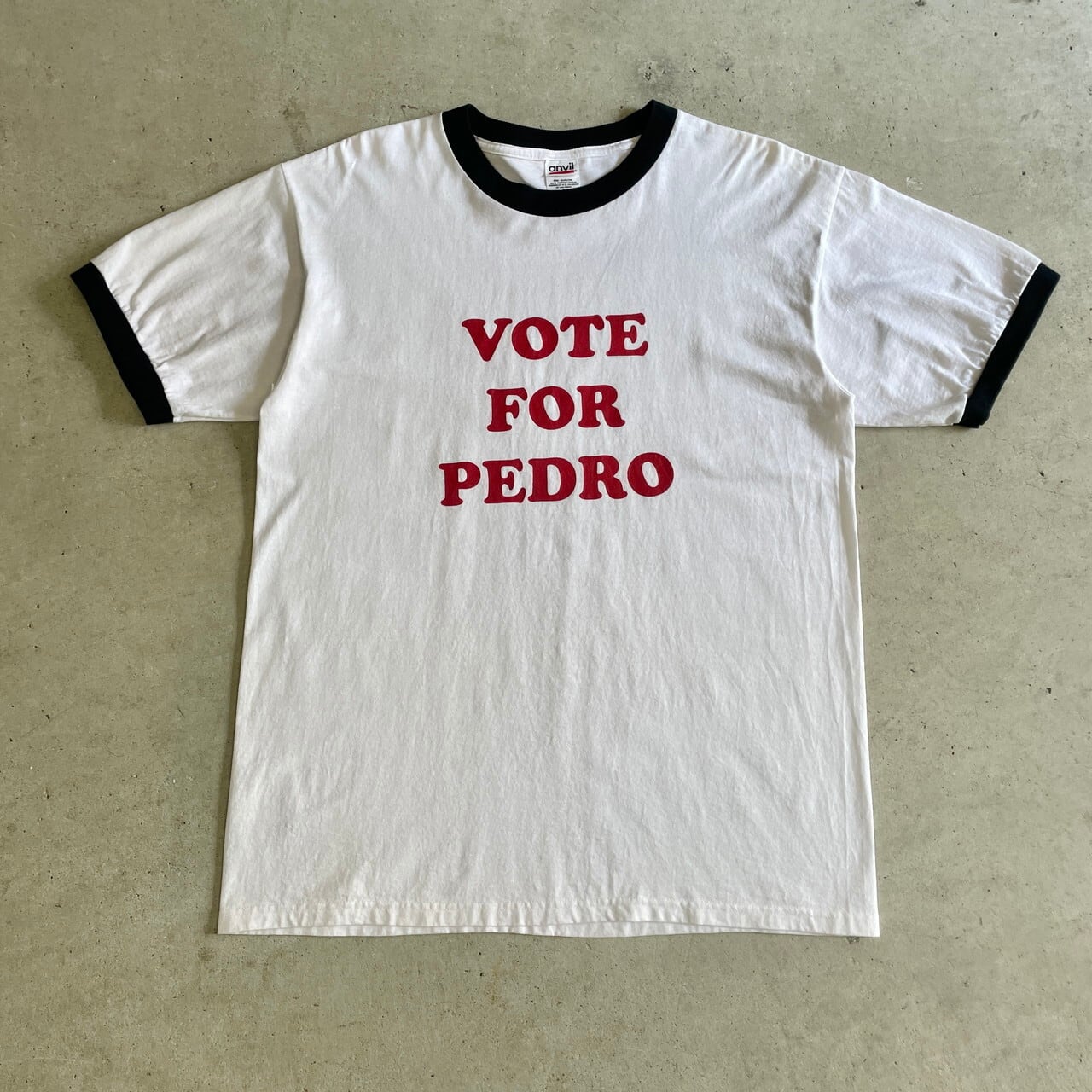 希少00sヴィンテージvote for pedro リンガーtシャツタイダイ