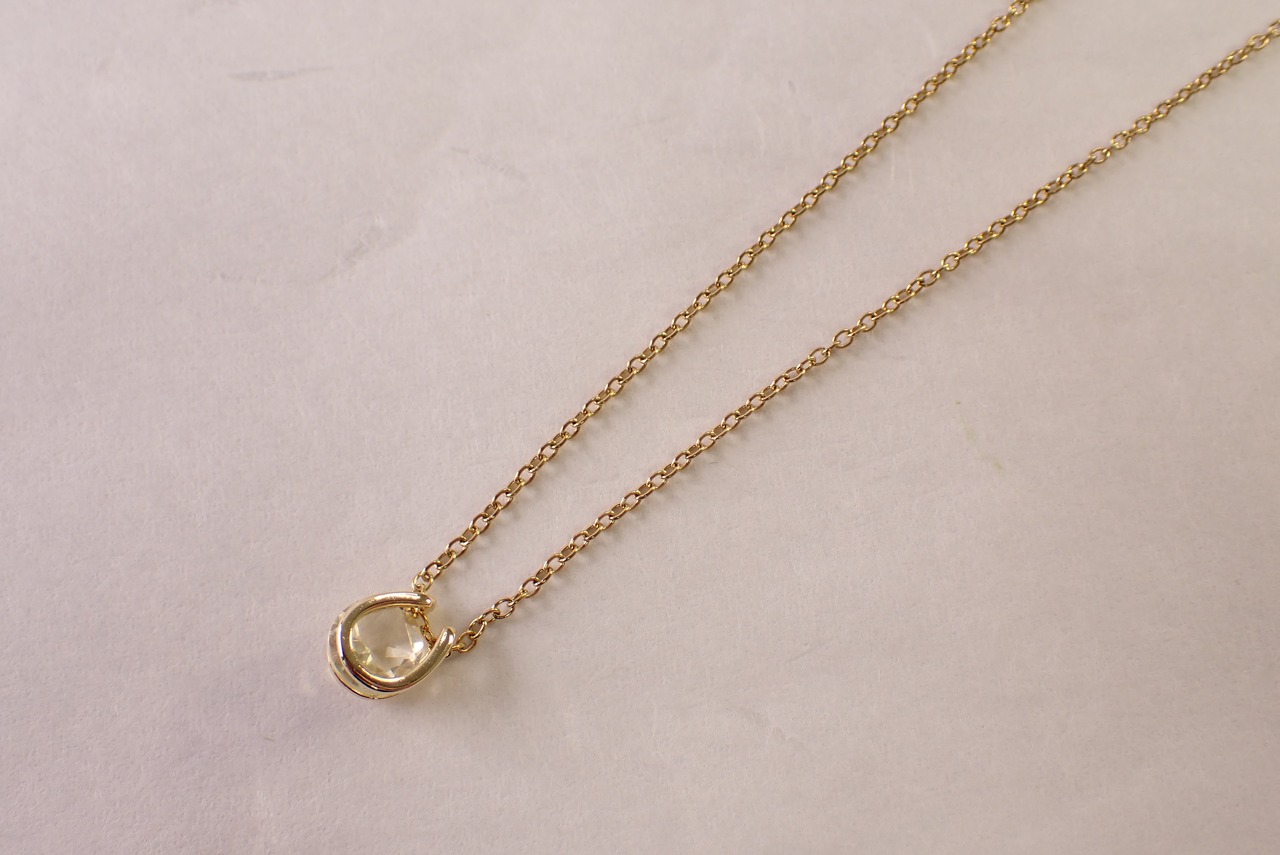 レモンクォーツネックレス　1.74ct [D12‐189]