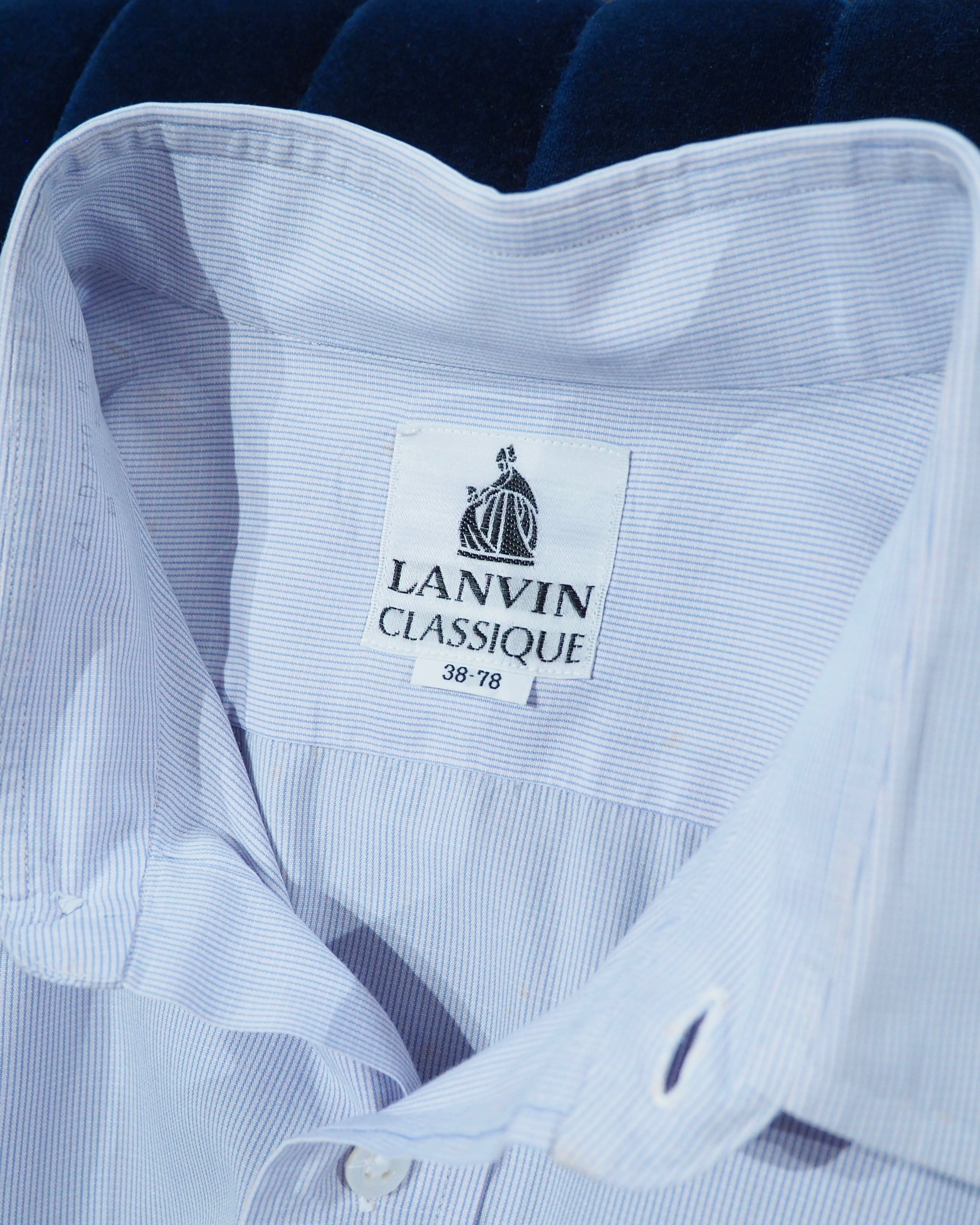 " LANVIN CLASSIQUE " Beautiful Lavender Purple color vintage Dress shirt