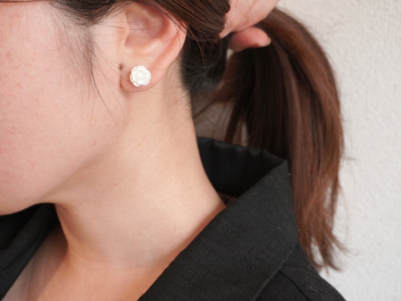 【 WAVE 】shell ROSE pierce (medium)