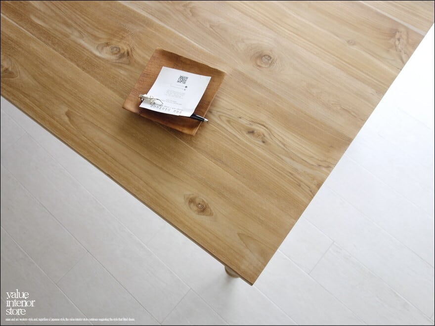 チーク無垢材 ダイニングテーブルLique角180 無垢材テーブル デスク 机