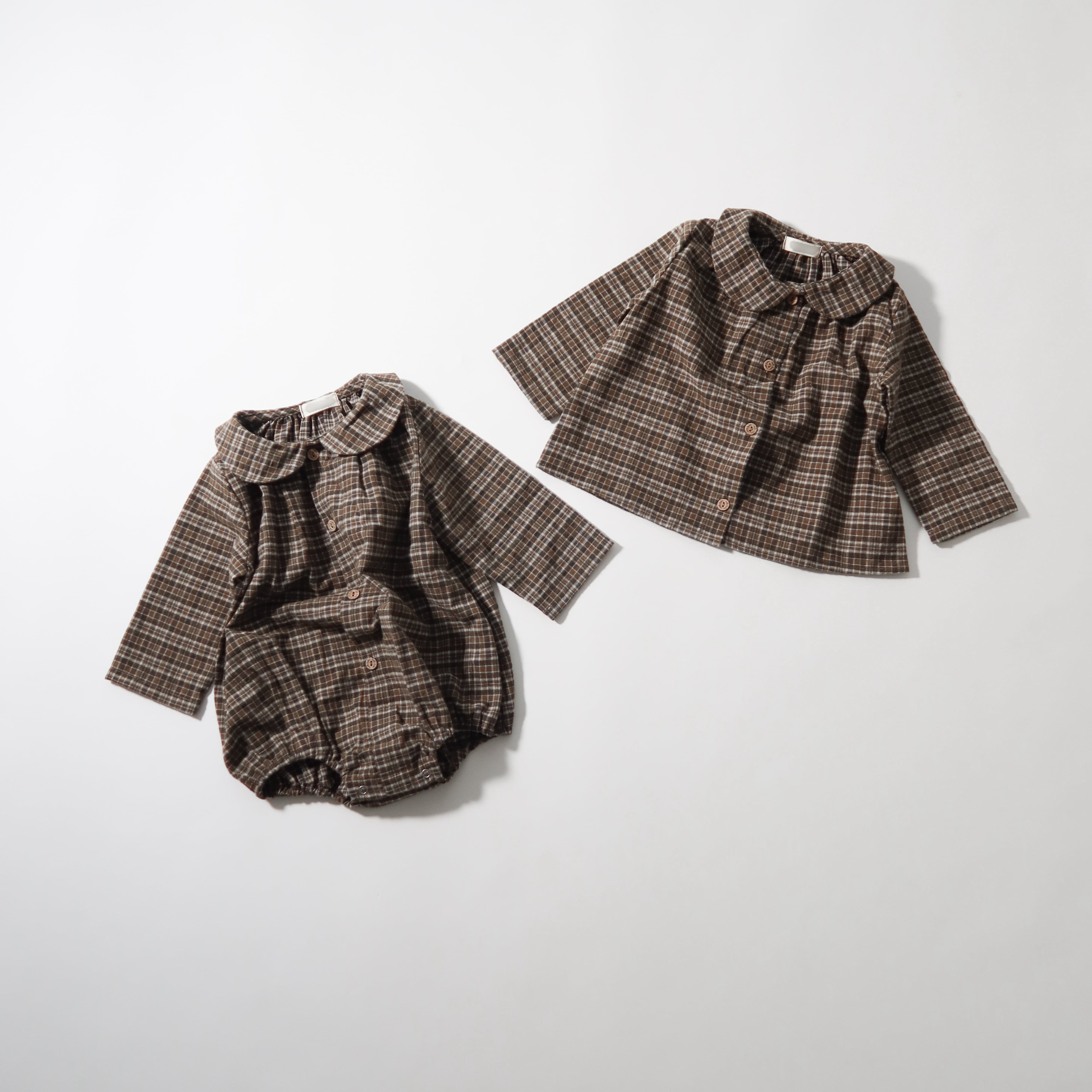 キャラメルチェックシャツ