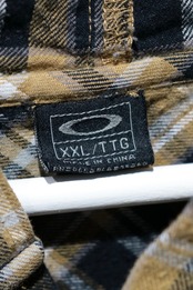 Oakley hooded check flannel shirt