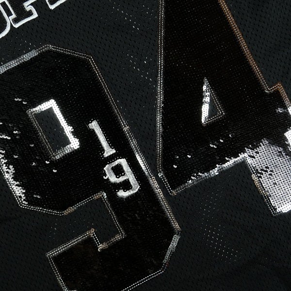Size【XL】 SUPREME シュプリーム 25FW Sequin Football Jersey Black
