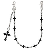 黒ダイヤクロス ウォレットチェーン G182