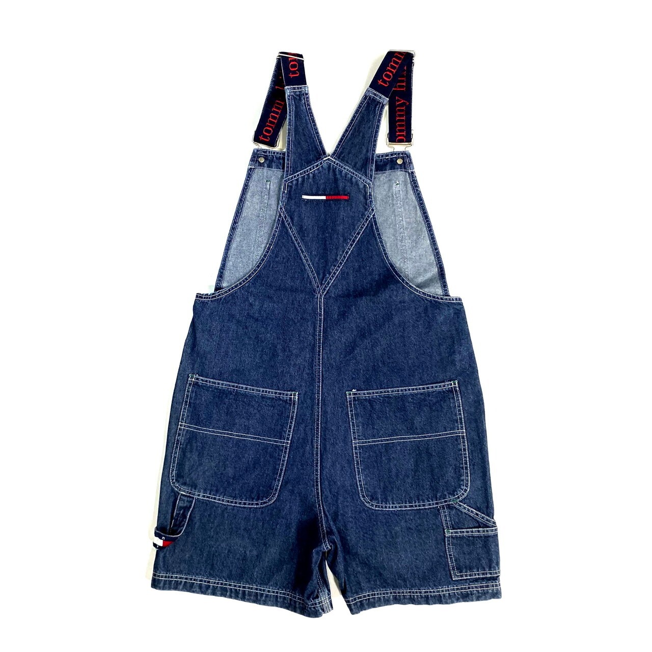 90年代 TOMMY HILFIGER トミー ショート丈 サロペット オーバーオール 