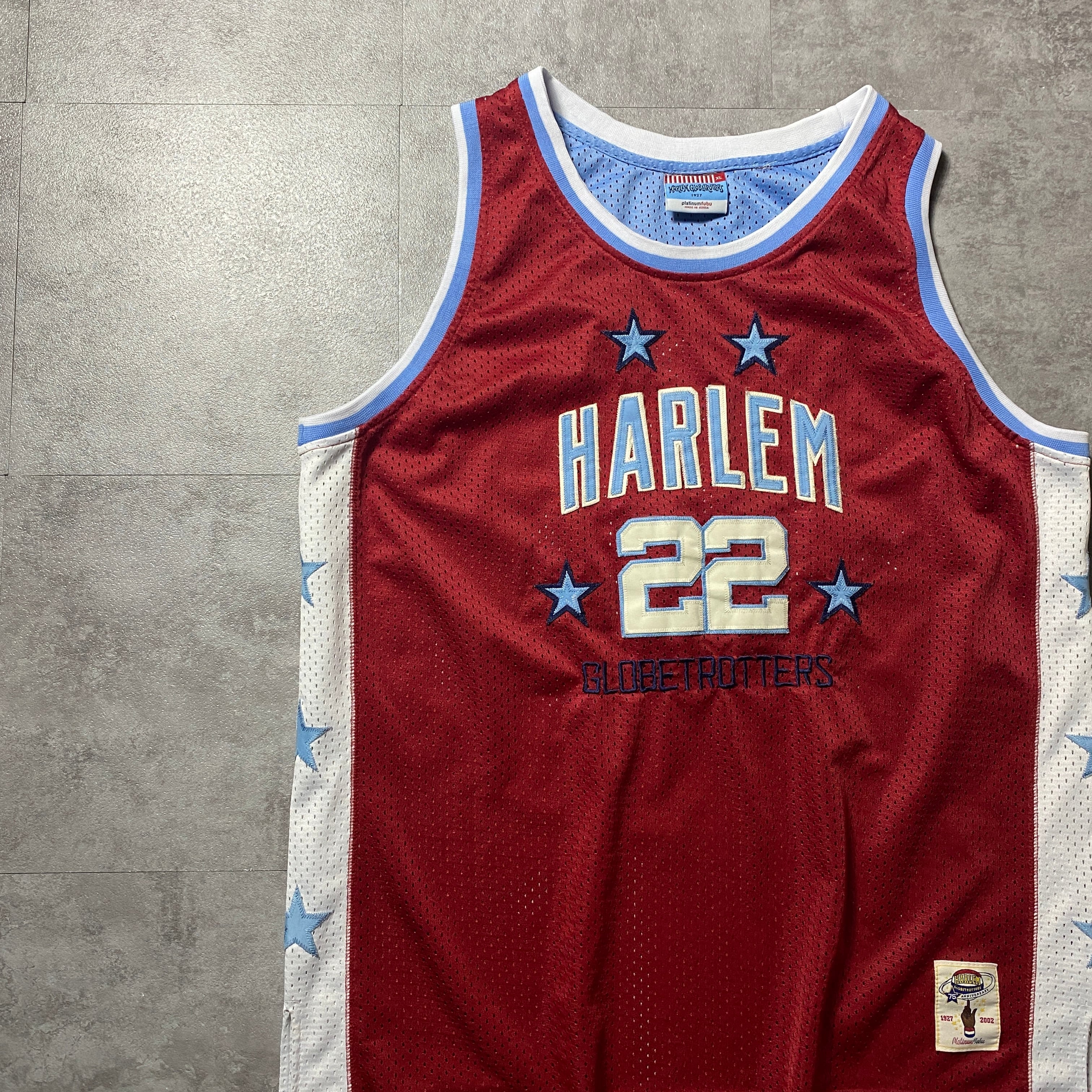 ハーレム・グローブトロッターズ プラチナムフブ fubu XL Fubu Platinum Harlem Globetrotters 75th Anniversary One Piece
