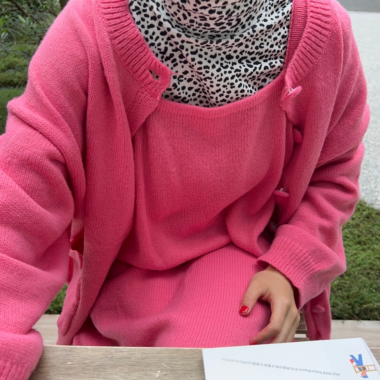 ニットワンピースカーディガンセット_LN01601