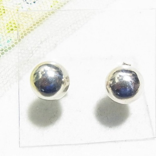 シルバー925製、ボール形のスタッドピアス  アクセサリーのセール通販　11065S