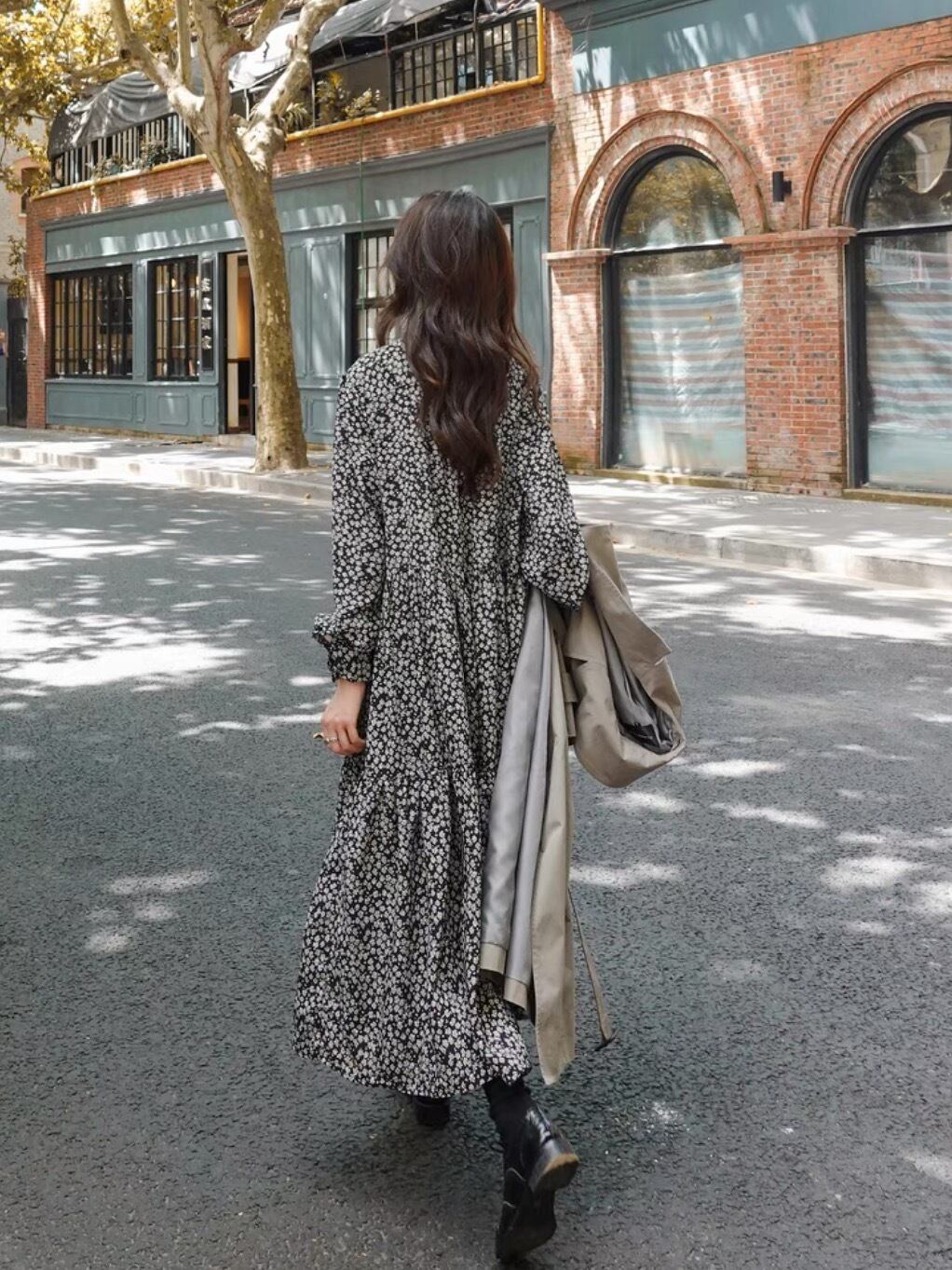 クラッシュフラワーロングワンピース | dadaGRANDE