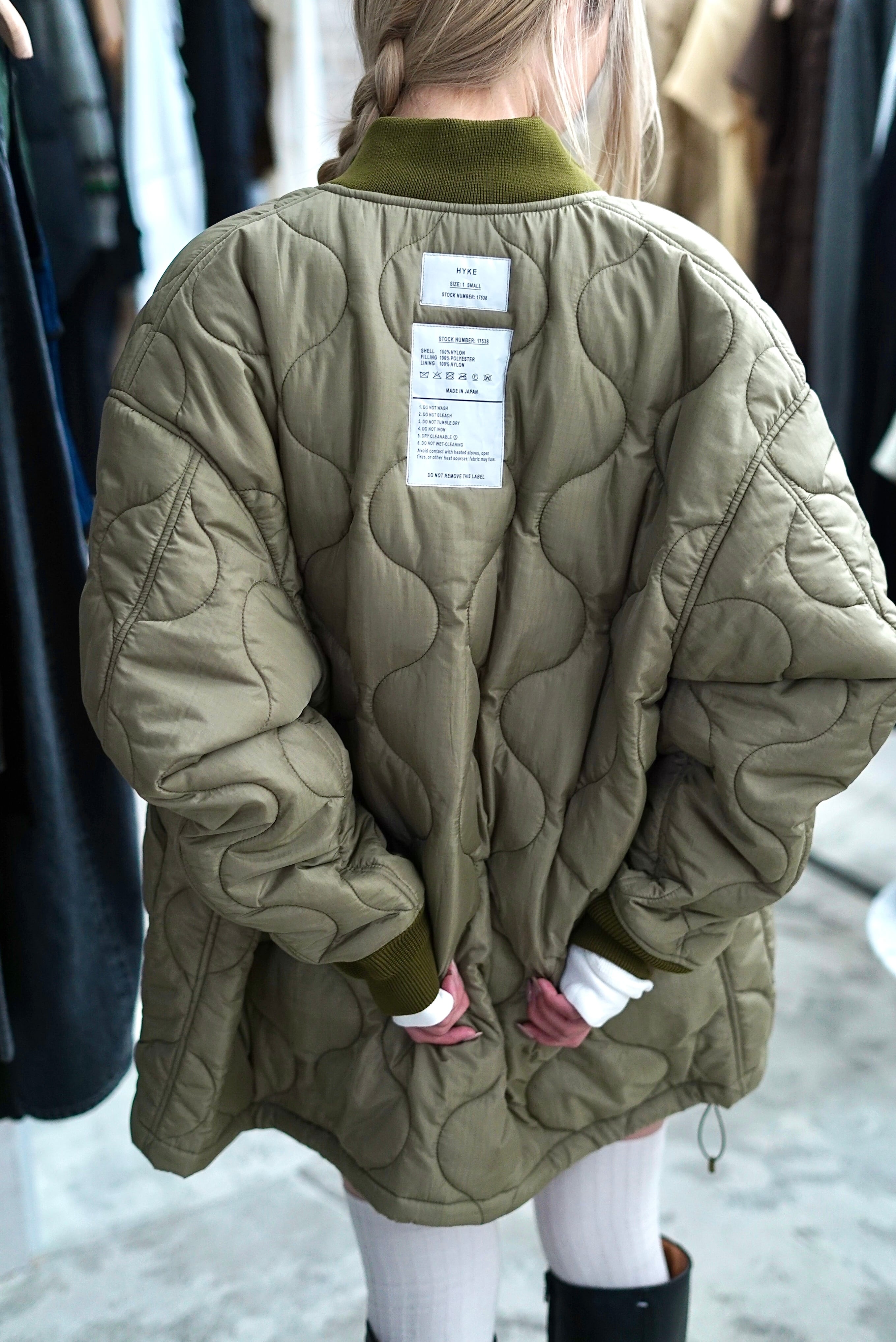 HYKE / QUILTED LINER TYPE CWU-9/P JACKET (BLACK, SANDSTONE, KHAKI