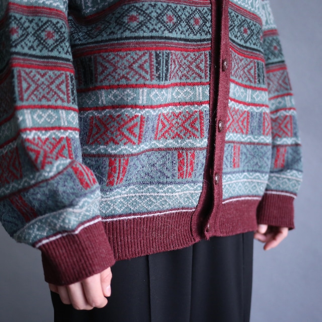 good coloring traditional pattern 5b loose silhouette cardigan