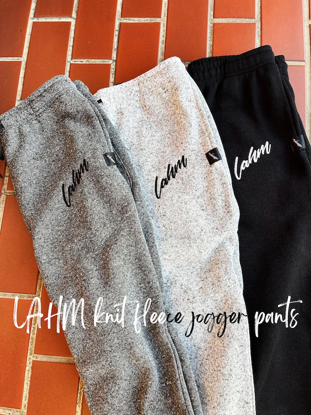 【2024 暖パン】LAHM knit fleece jogger pants  LAHM/エルエーエイチエム
